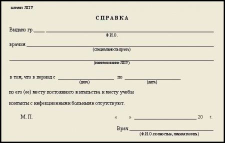 Получить справку о контактах в Самаре Справка о контактах в Самаре